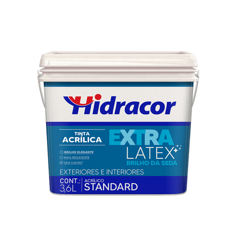 Tinta Imobiliária Hidracor Extralatex Standard Acetinado Brilho Da Seda ...