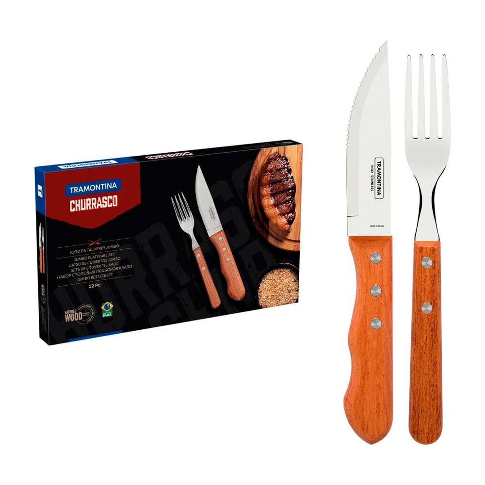 Kit Espeto Para Churrasco Tramontina 6 Peças - TELHA MIX