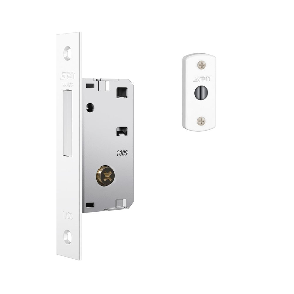 Fechadura Elétrica de Sobrepor com Cilindro Fixo Cinza - FX2000