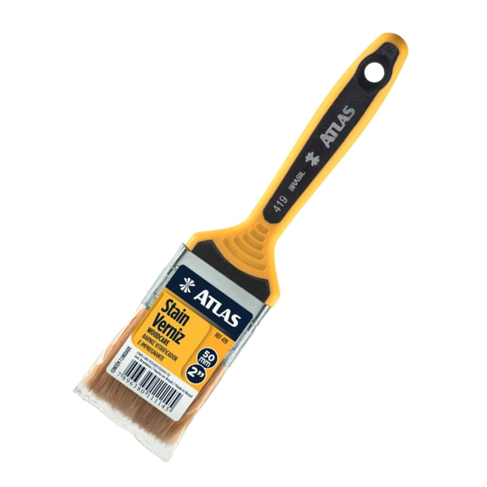 Encontraproduto.com.br - Pincel Trinchas Amarelo 5,5x22,5 Atlas