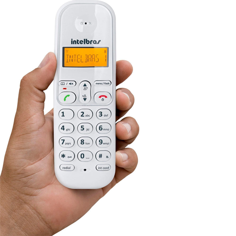 Telefone sem Fio Intelbras TS 3110 DECT 6.0 com Agenda e Identificador de  Chamadas Preto