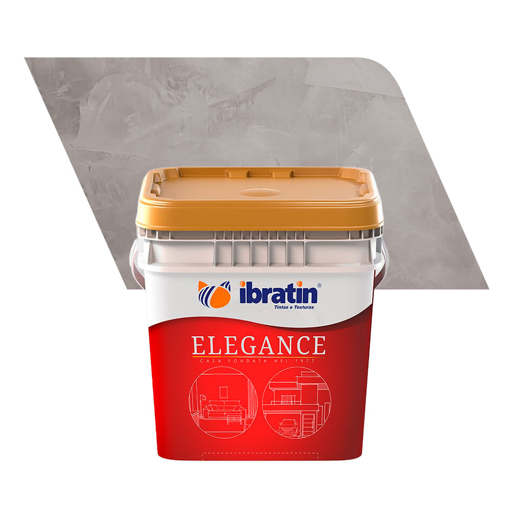 Textura Acrílica Premium Cimento Queimado Elegance Prata 5KG - Ibratin ...
