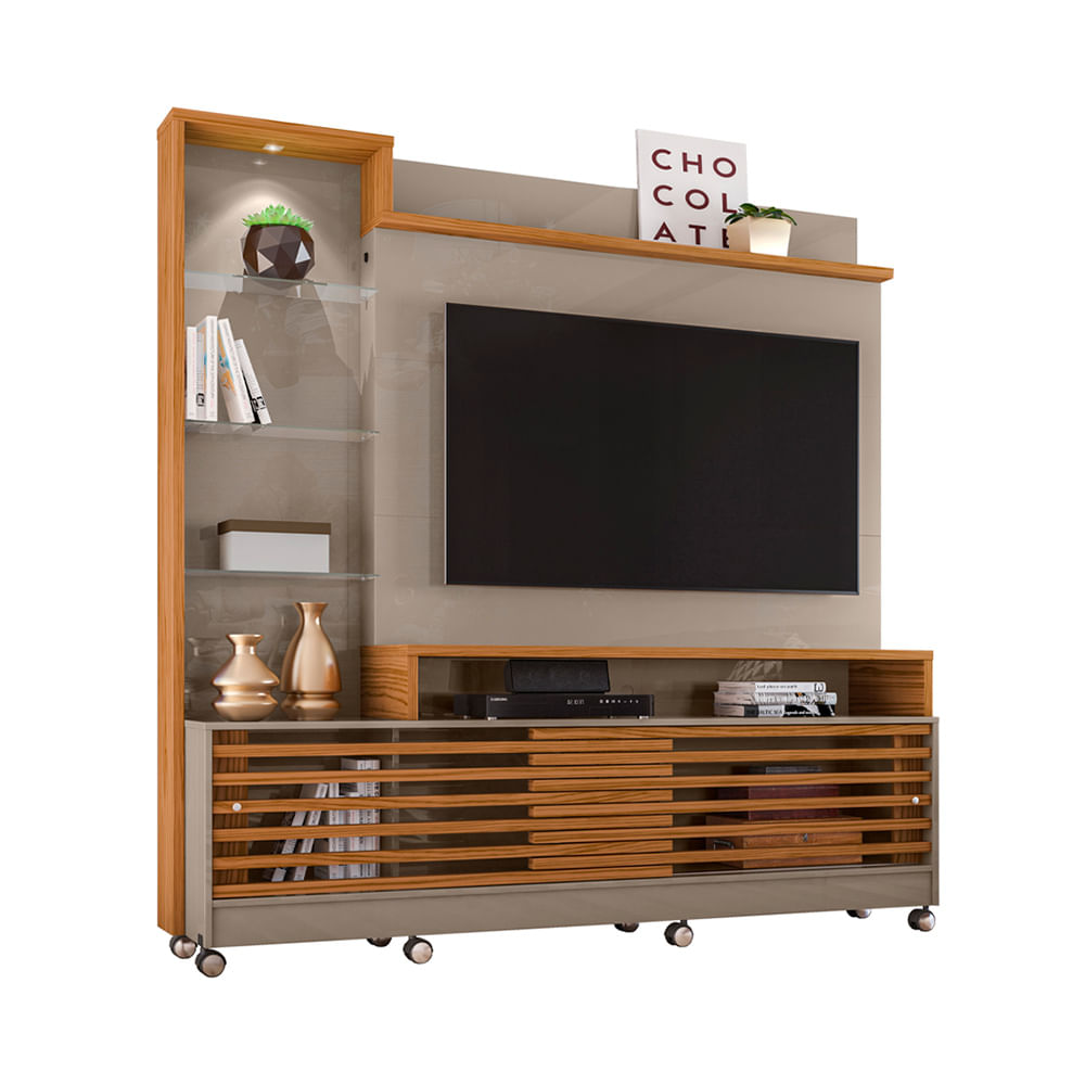 Estante Home Theater Madetec Frizz Prime Fendi/Naturale - Carajas