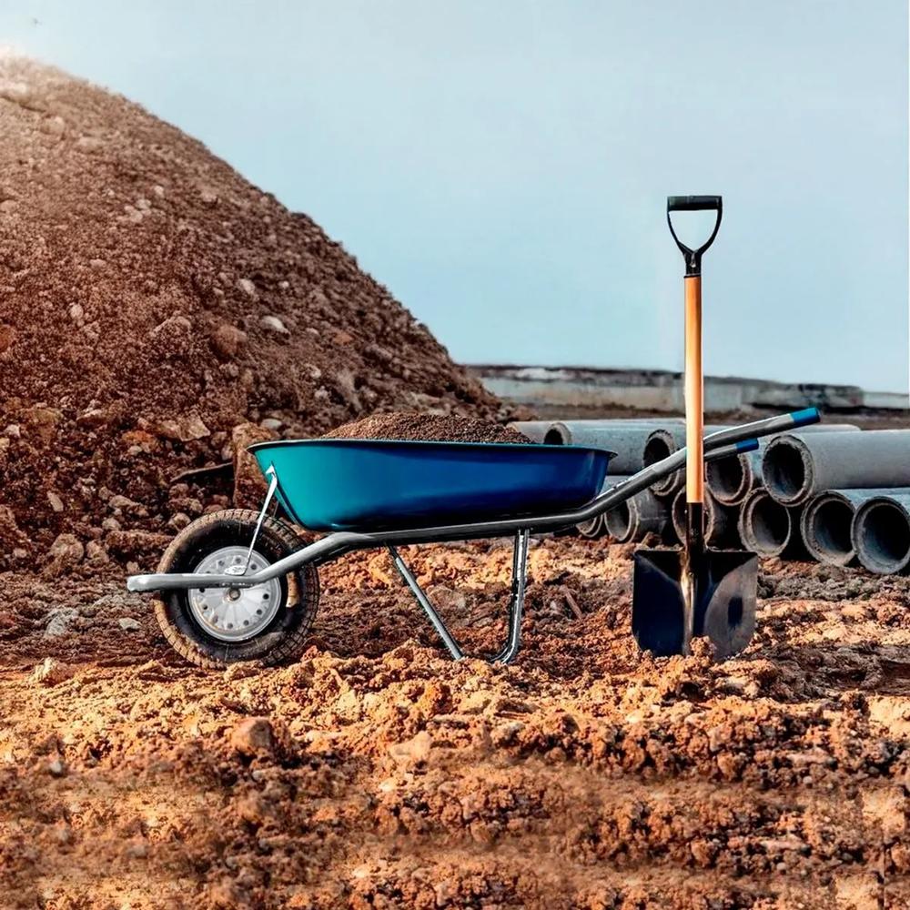 Carrinho de Mão Extra Forte em Aço Carbono Cinza até 120KG 65L